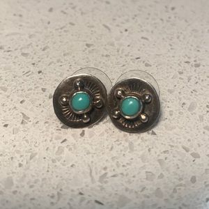 Sterling & turquoise post earrings